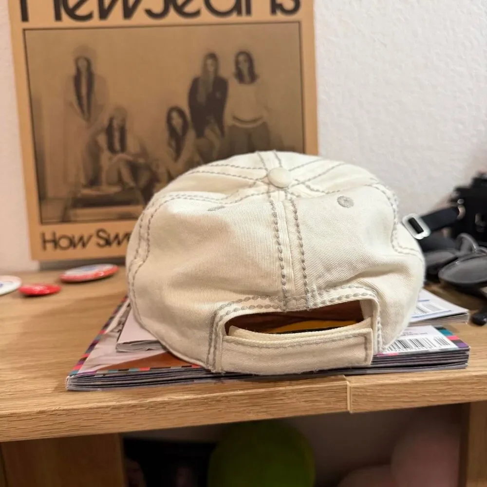 Unbranded Men's Cream and White Hat